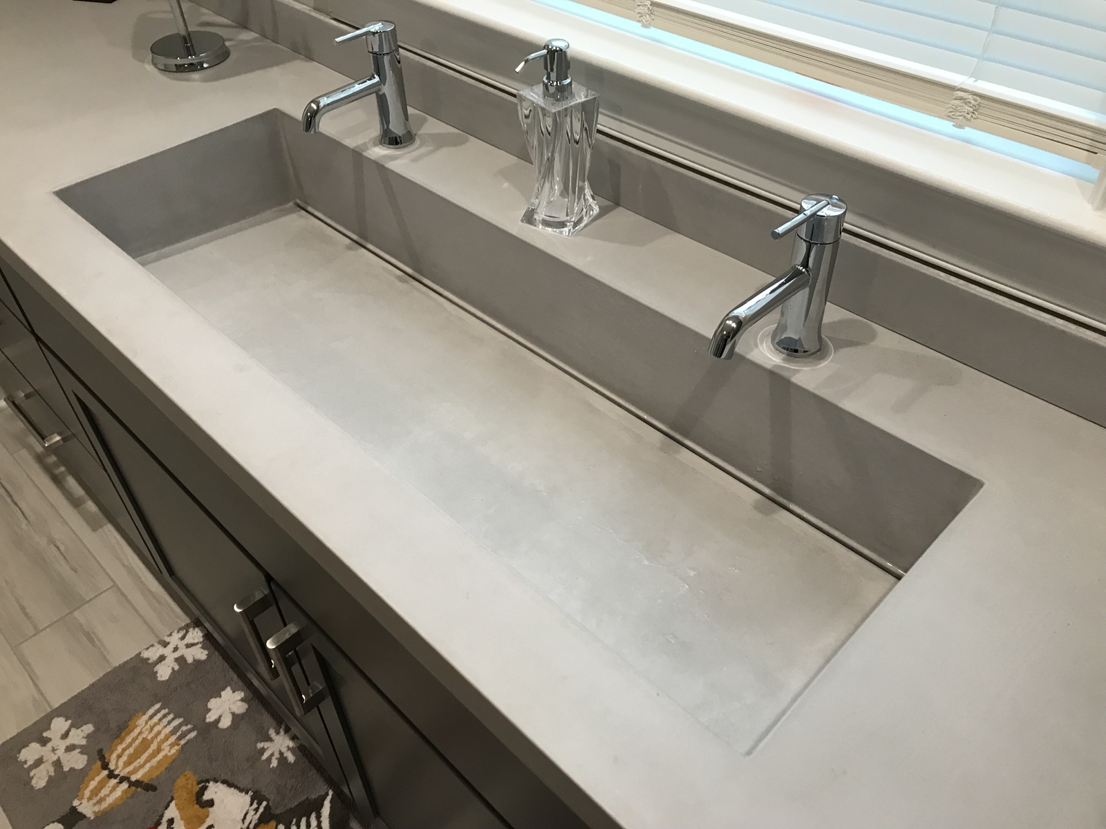 XL Trough Slit Drain Vanity